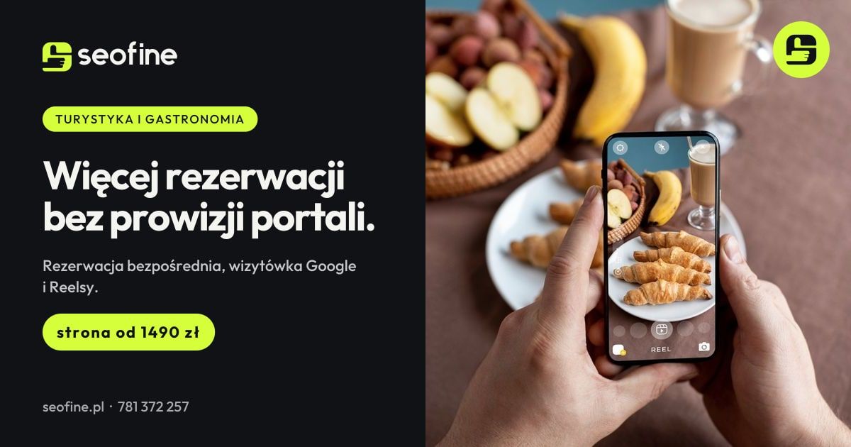 Strony dla hoteli i restauracji w Seofine: więcej rezerwacji bez prowizji portali